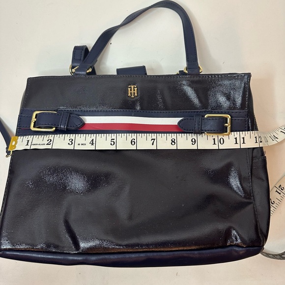 Navy Blue Three Compartment Purse - Picture 9 of 10